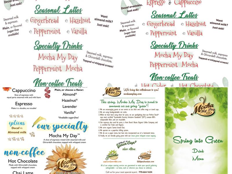 Mocha My Day Menu