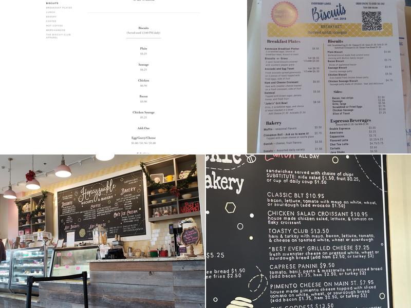 Honeysuckle Biscuits & Bakery Menu