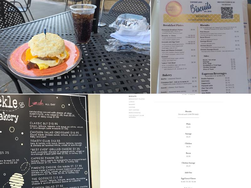 Honeysuckle Biscuits & Bakery Menu