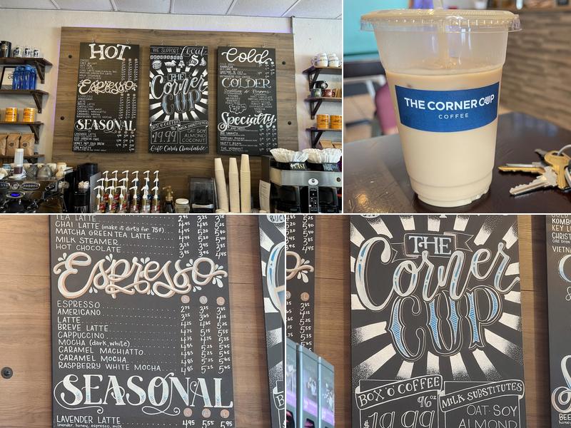 The Corner Cup Coffee Menu