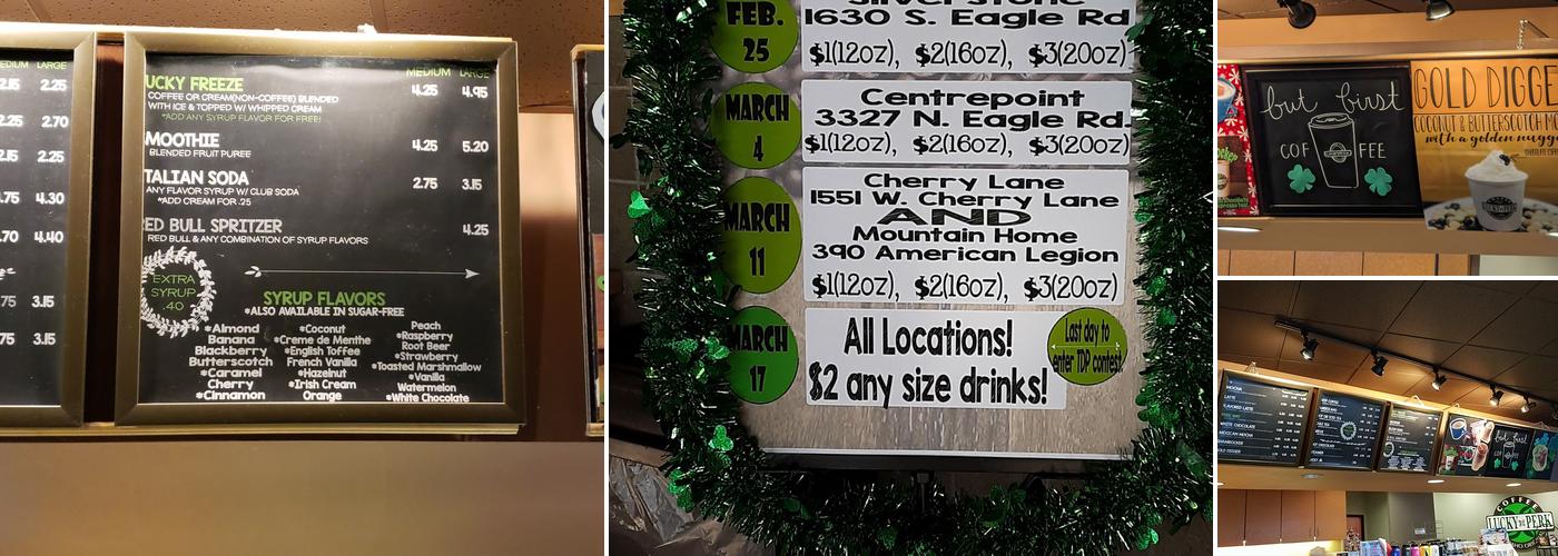 Lucky Perk Coffee Menu