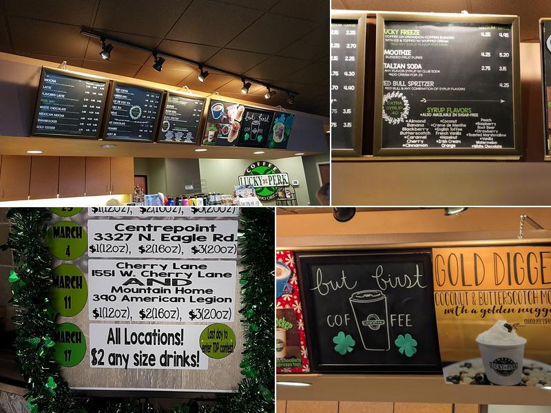 Lucky Perk Coffee Menu