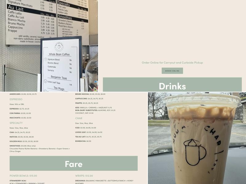 Mud And Char Menu
