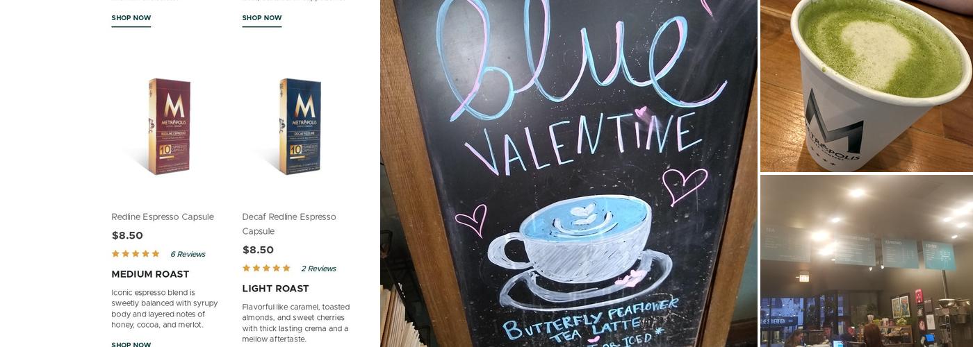 Metropolis Coffee Company Menu