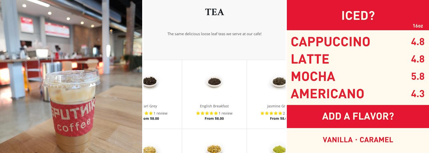 Sputnik Coffee Company Menu