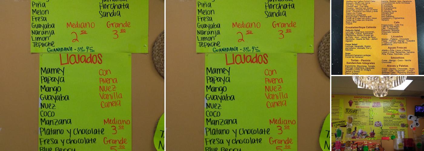 Kafecito Menu