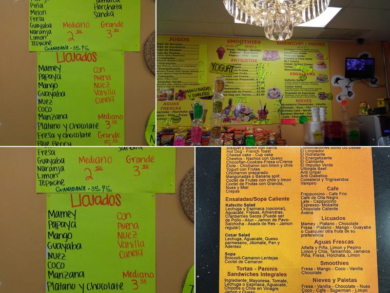 Kafecito Menu