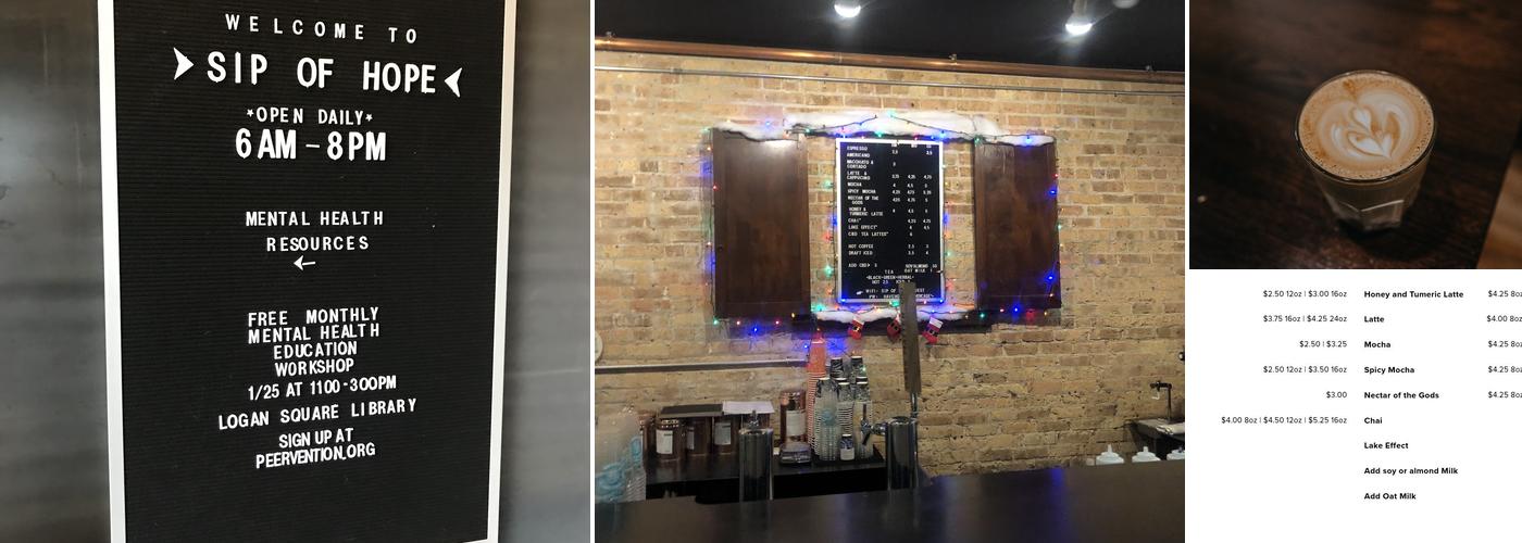 Sip of Hope Coffee Menu