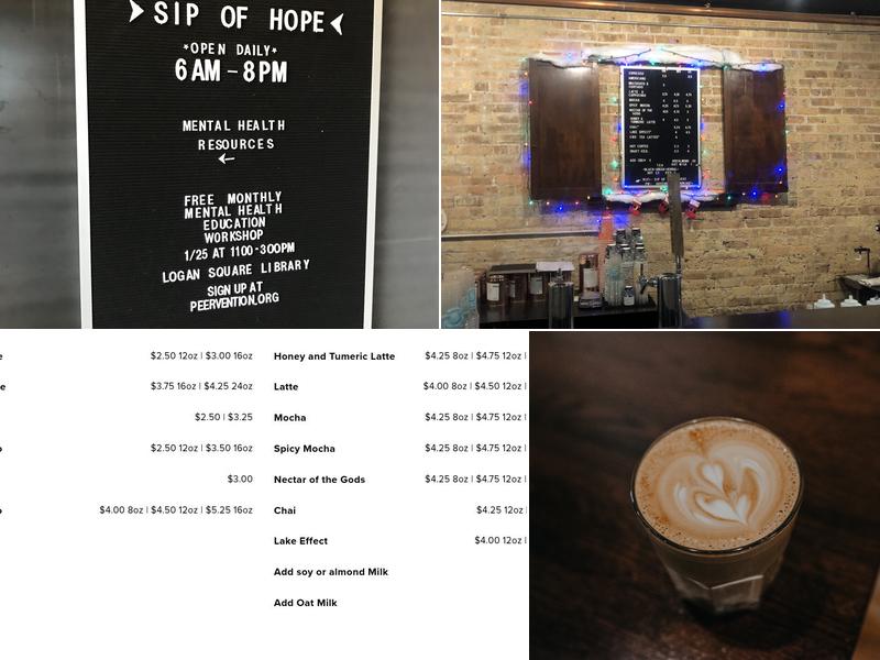 Sip of Hope Coffee Menu
