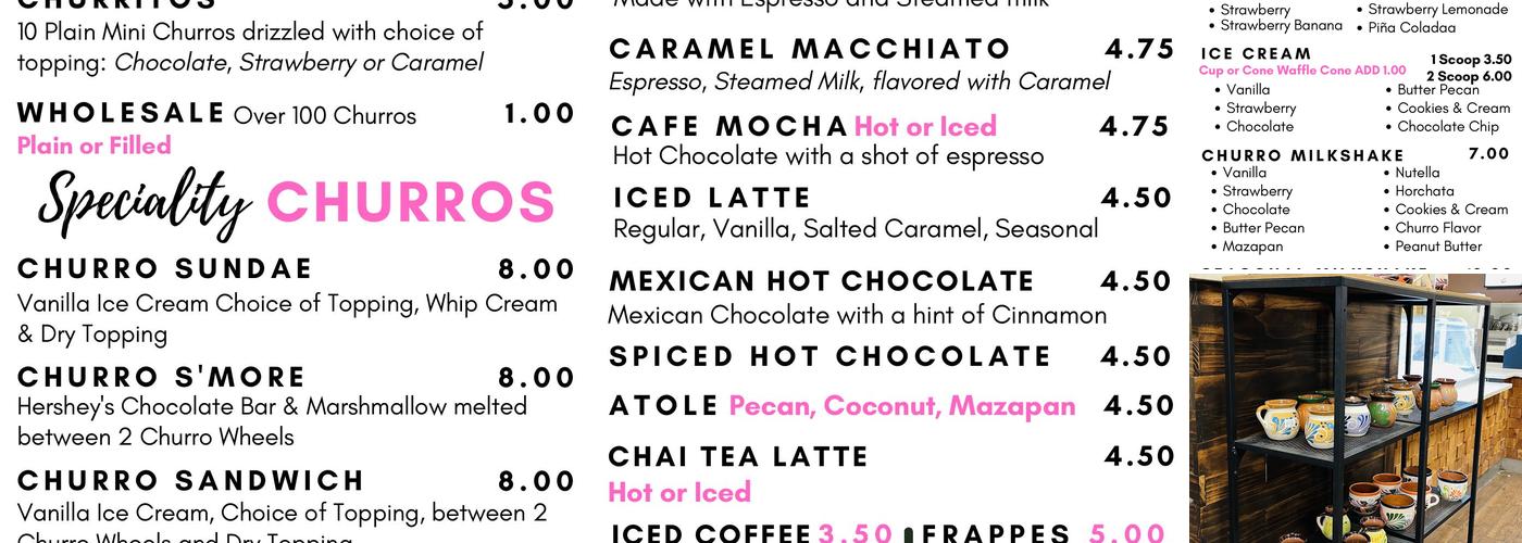 Xurro Menu