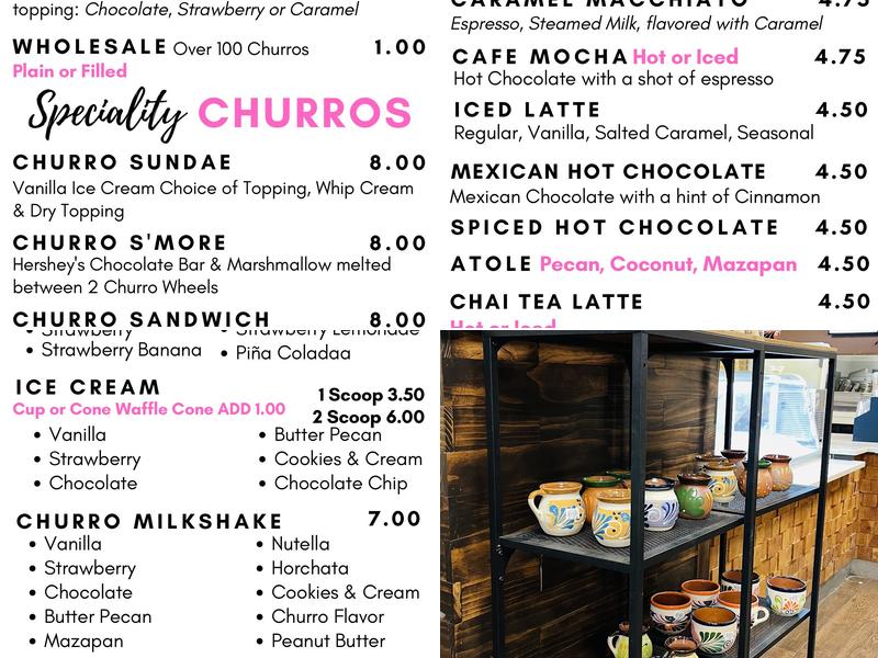 Xurro Menu
