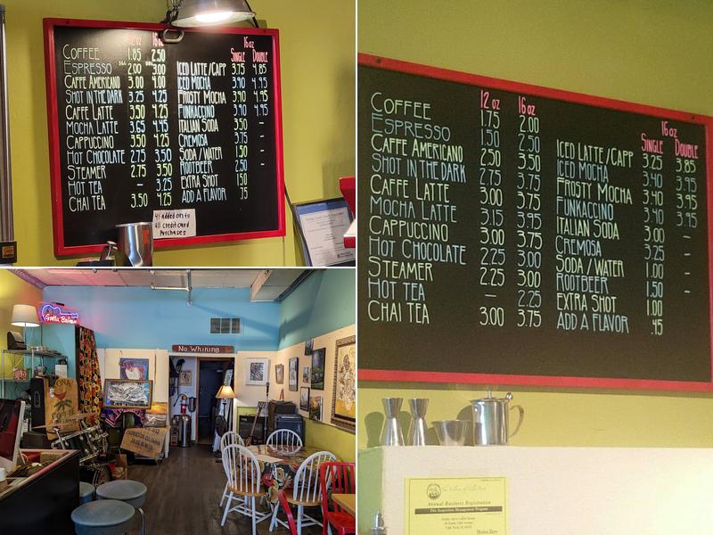 Funky Java Coffee House Menu