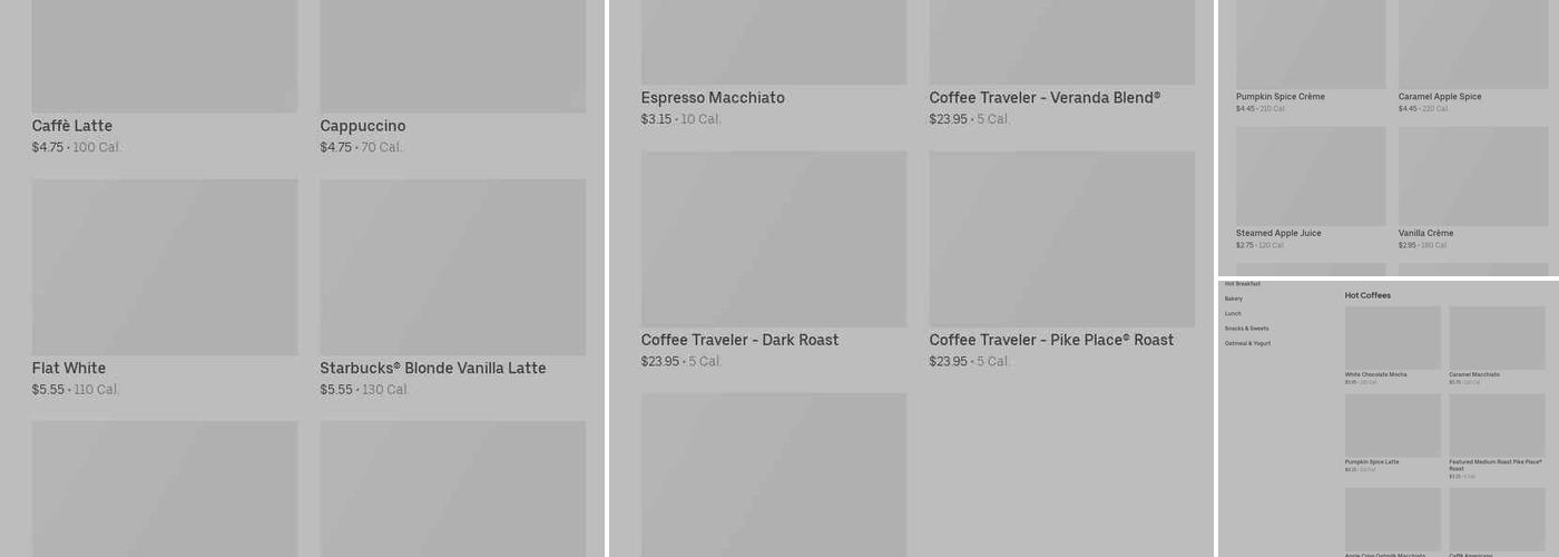 Starbucks Menu