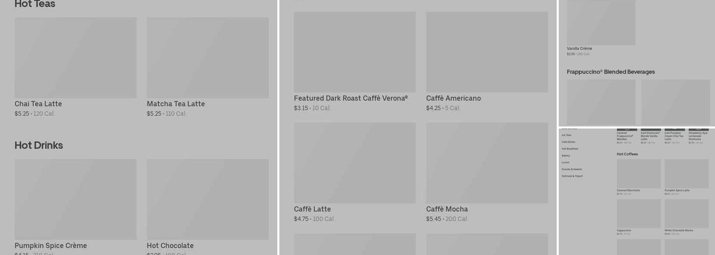 Starbucks Menu