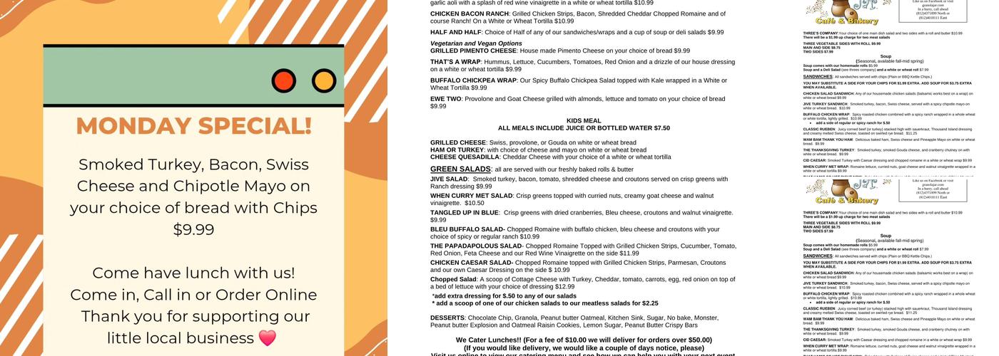 The Granola Jar East Menu