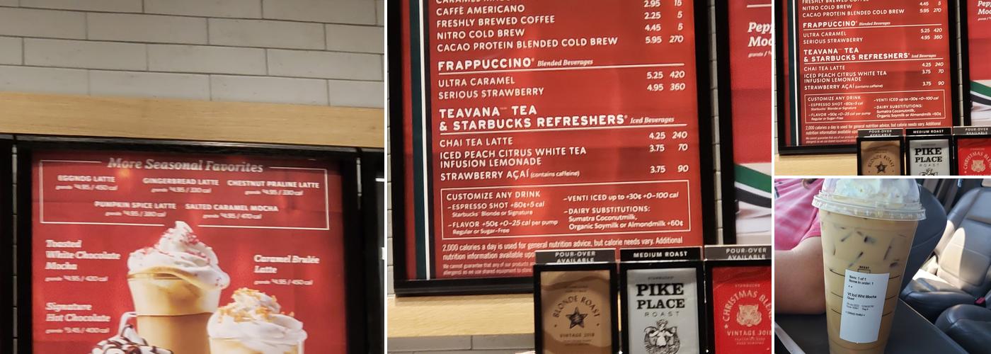 Starbucks Menu
