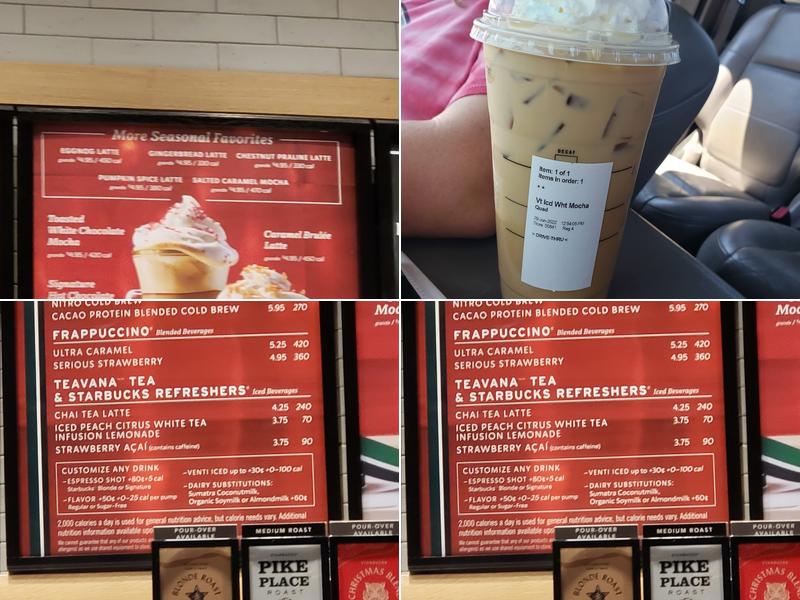 Starbucks Menu