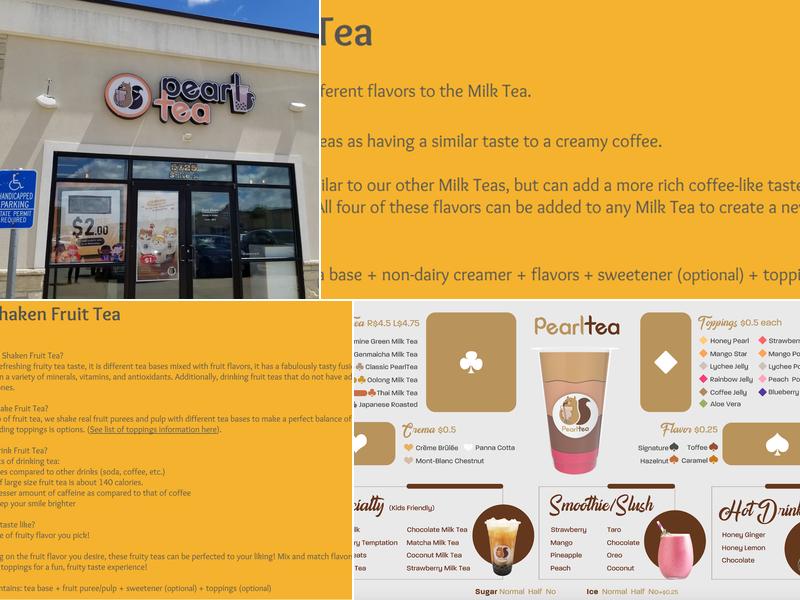 PearlTea Menu
