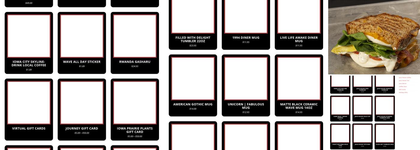 The JAVA HOUSE | Heirloom Salad Company Menu