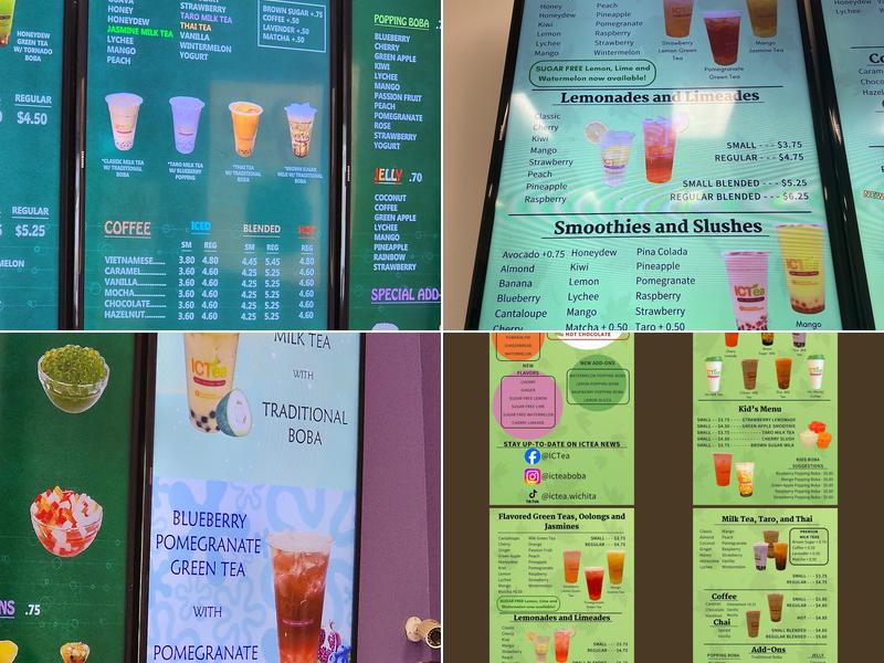 ICTea Menu
