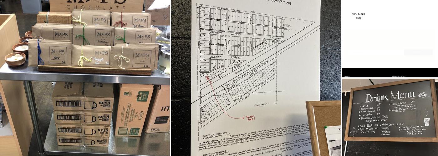 Maps Coffee & Chocolate Menu
