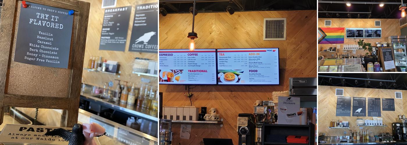 Crows Coffee | Red Bridge Menu