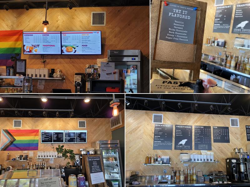 Crows Coffee | Red Bridge Menu