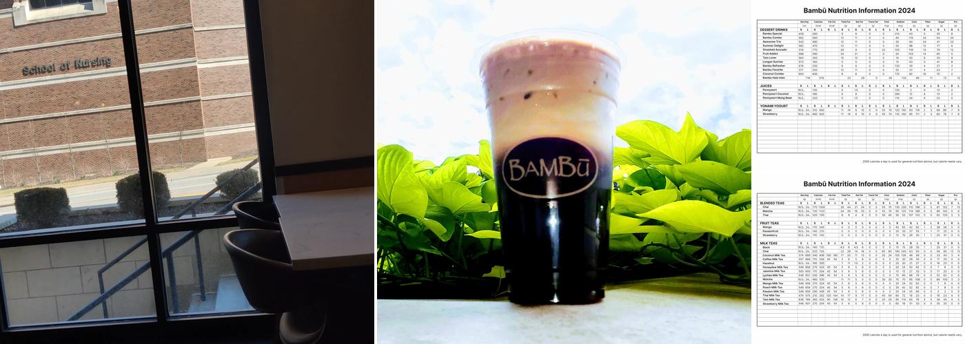 Bambu Desserts & Drinks Menu
