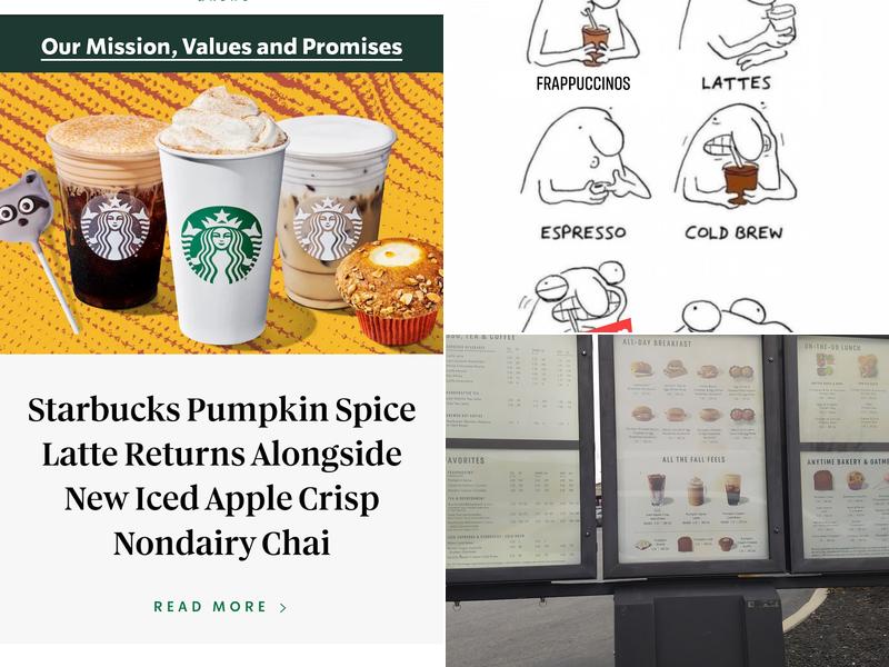 Starbucks Menu