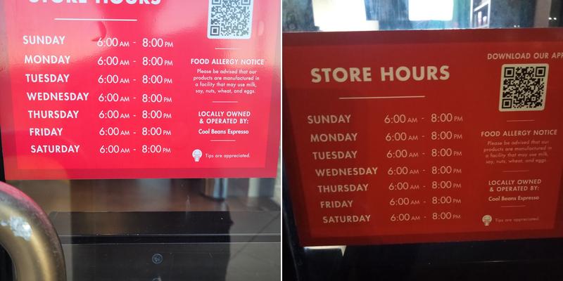 Scooter's Coffee Menu