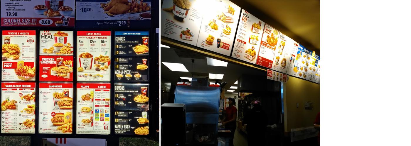 KFC Menu