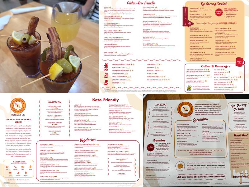 Ruby Slipper Menu
