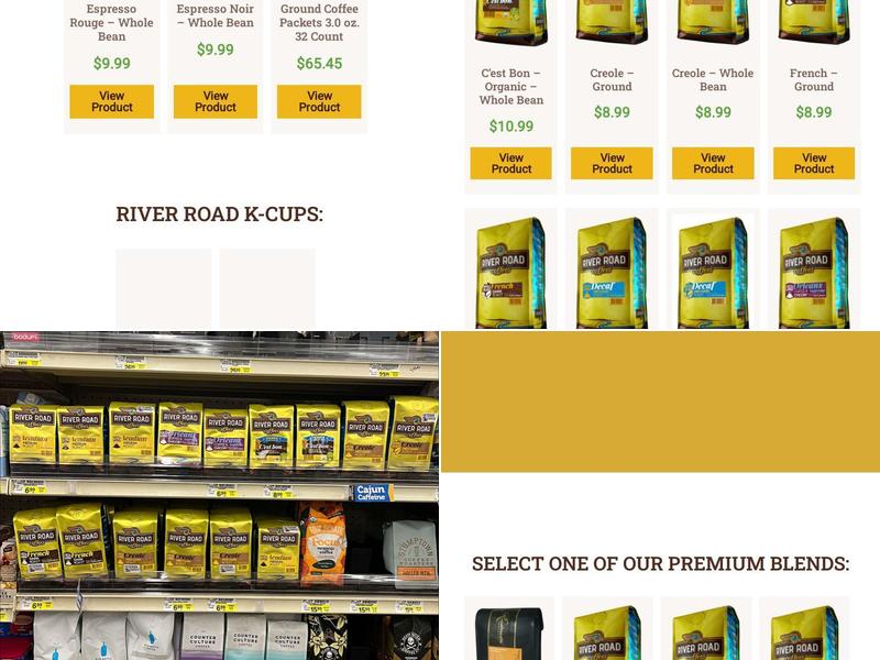 River Road Coffees - Coffee Service Menu