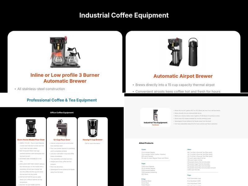 Ken's Coffee Service Menu