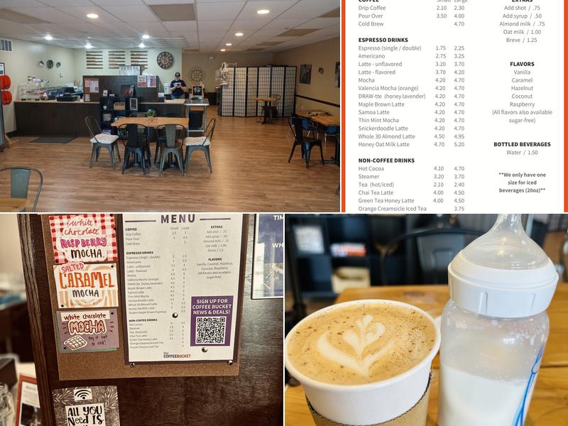 The Coffee Bucket Menu