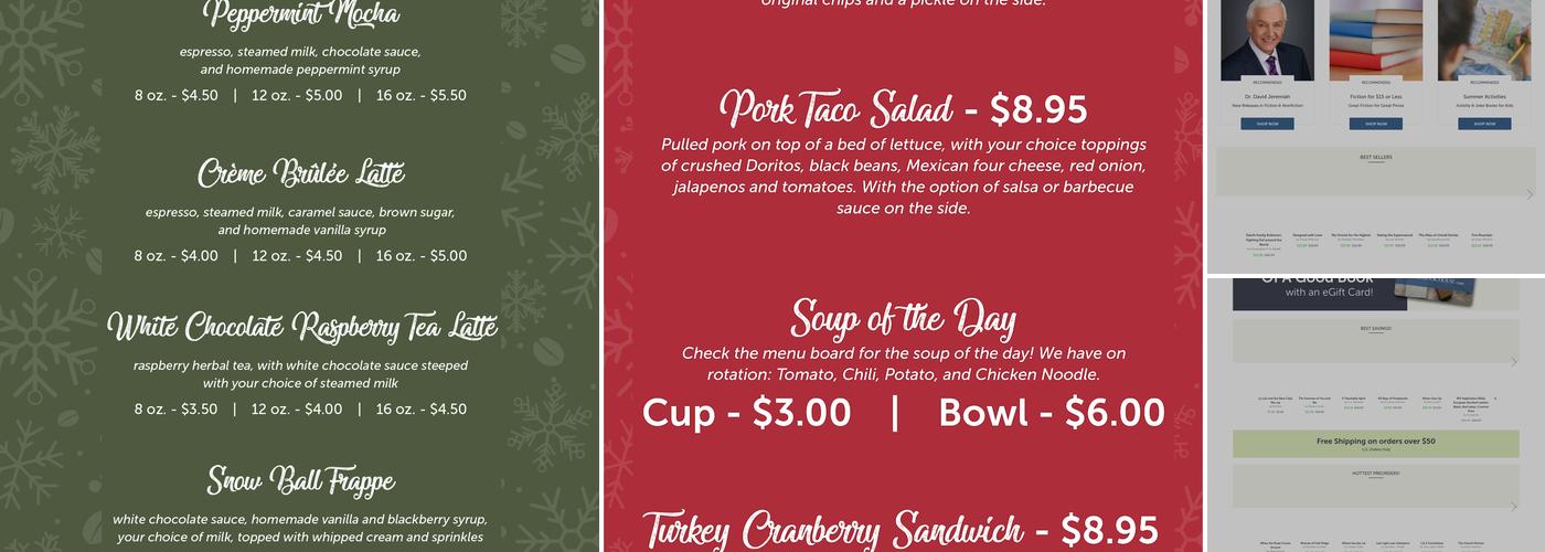 Baker's Beanery Menu