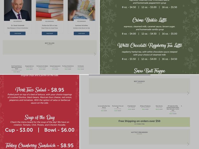Baker's Beanery Menu