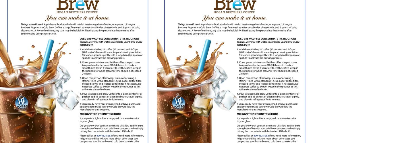 Hogan Brothers Coffee Roasters Menu