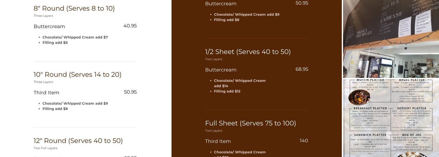 Muffin House Cafe Menu