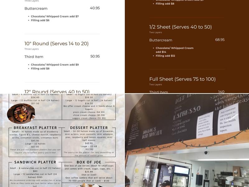 Muffin House Cafe Menu