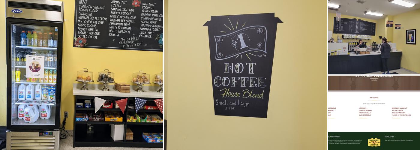 PS Gourmet Coffee Menu