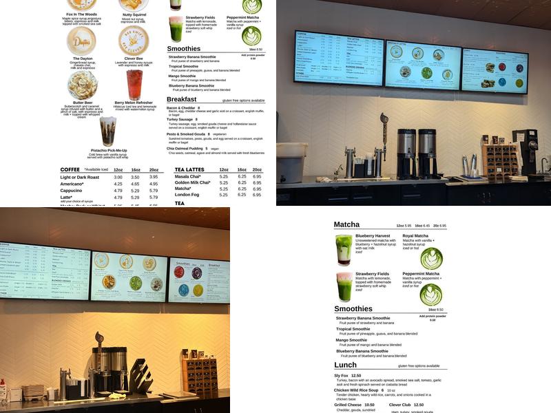 Gray Fox Coffee & Wine Menu