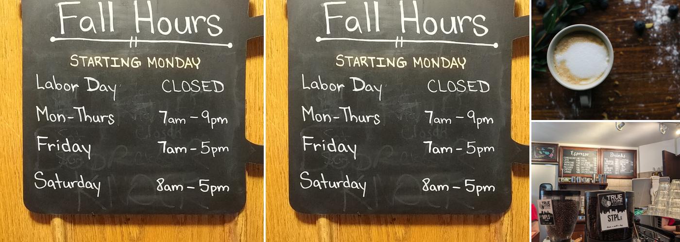 Bordertown Coffee Menu