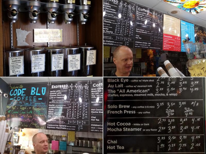 Code Blu Coffee Menu