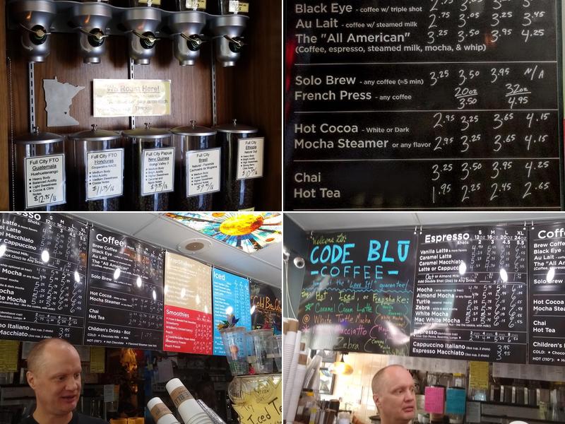 Code Blu Coffee Menu