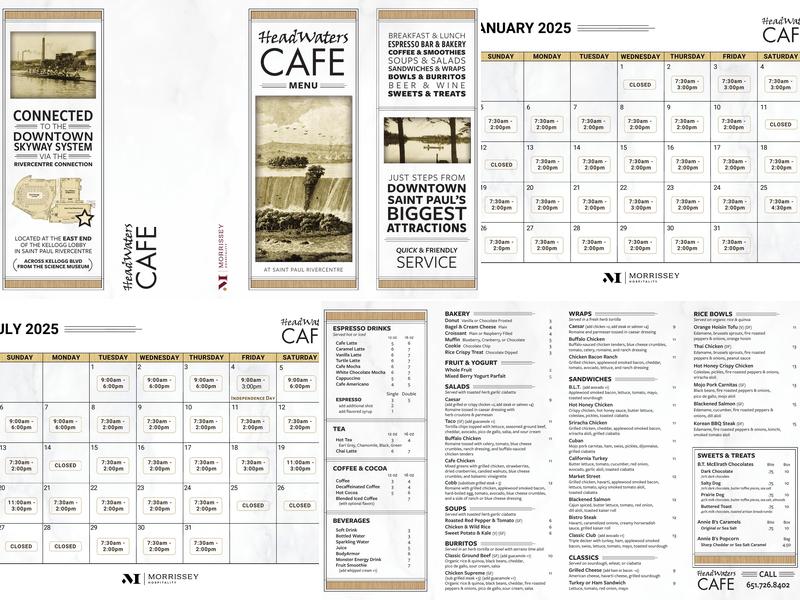 Headwaters Café Menu