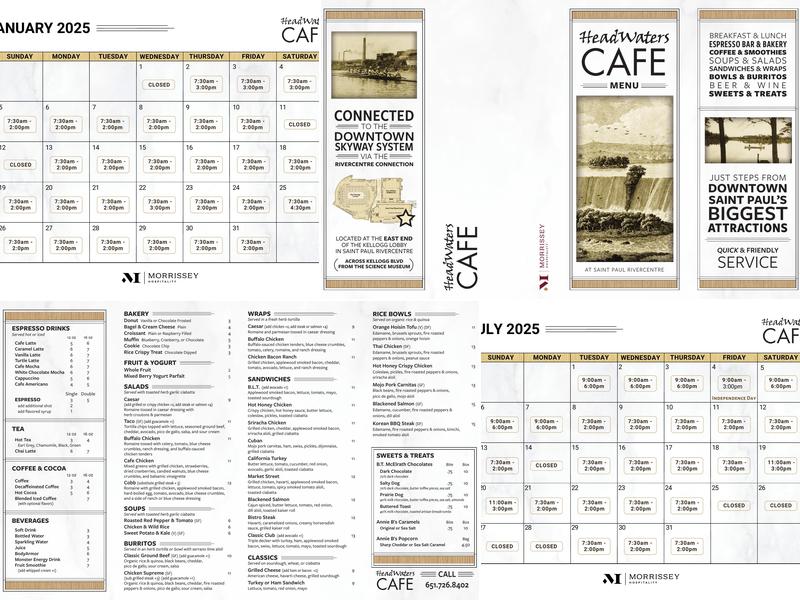 Headwaters Café Menu