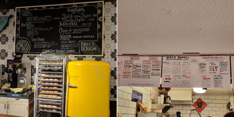 Drift Dough Menu