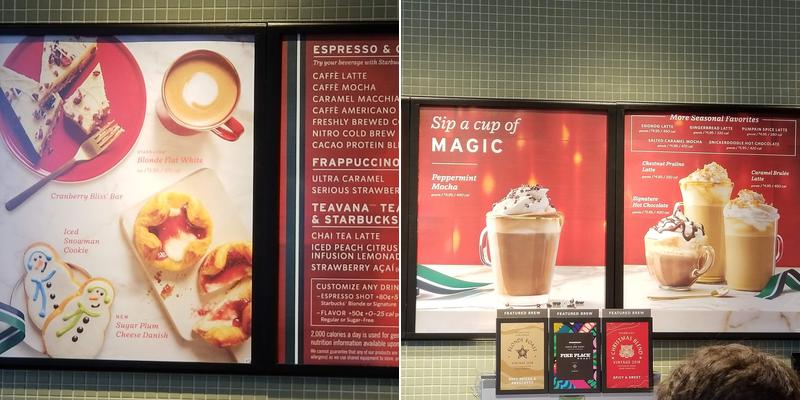 Starbucks Menu