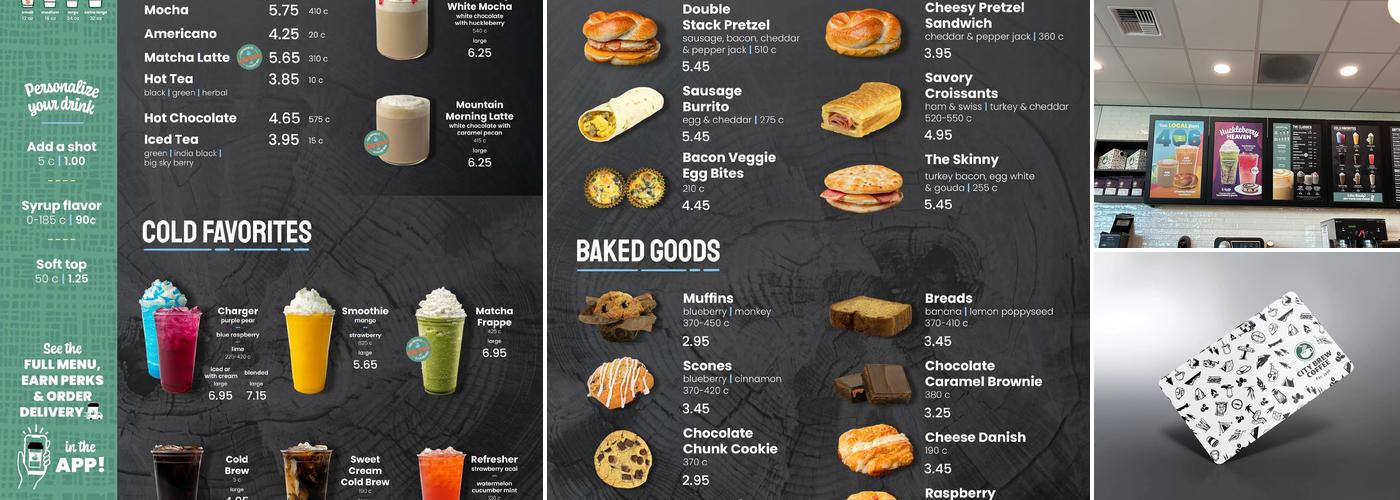 City Brew Coffee Menu